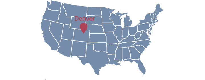 Denver map USA